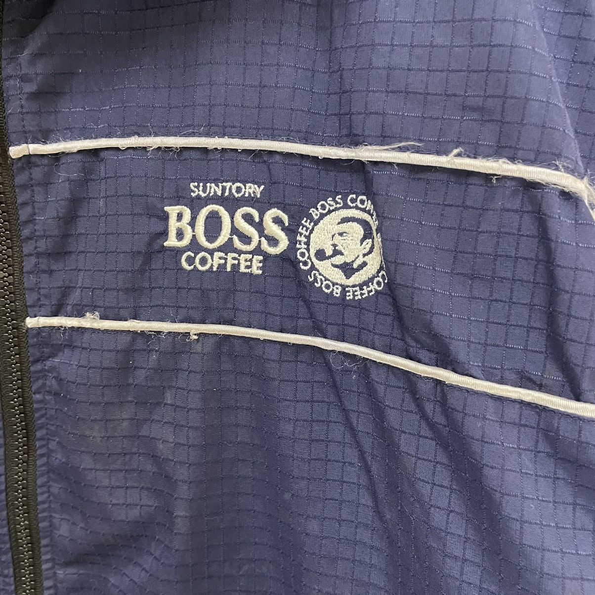 Japanese Brand × Vintage 💥 Suntory Boss Coffee Zipper Windbreaker Jacket Size US L / EU 52-54 / 3 - 7 Thumbnail
