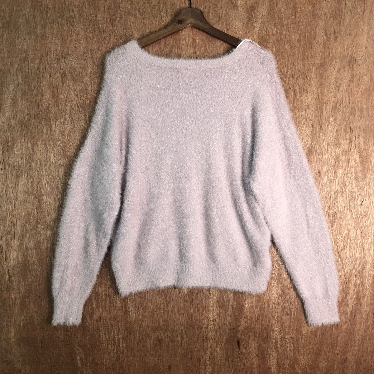 Homespun Knitwear Ingni Light Pink Mohair Shag Shaggy Knitwear Size US M / EU 48-50 / 2 - 8 Thumbnail
