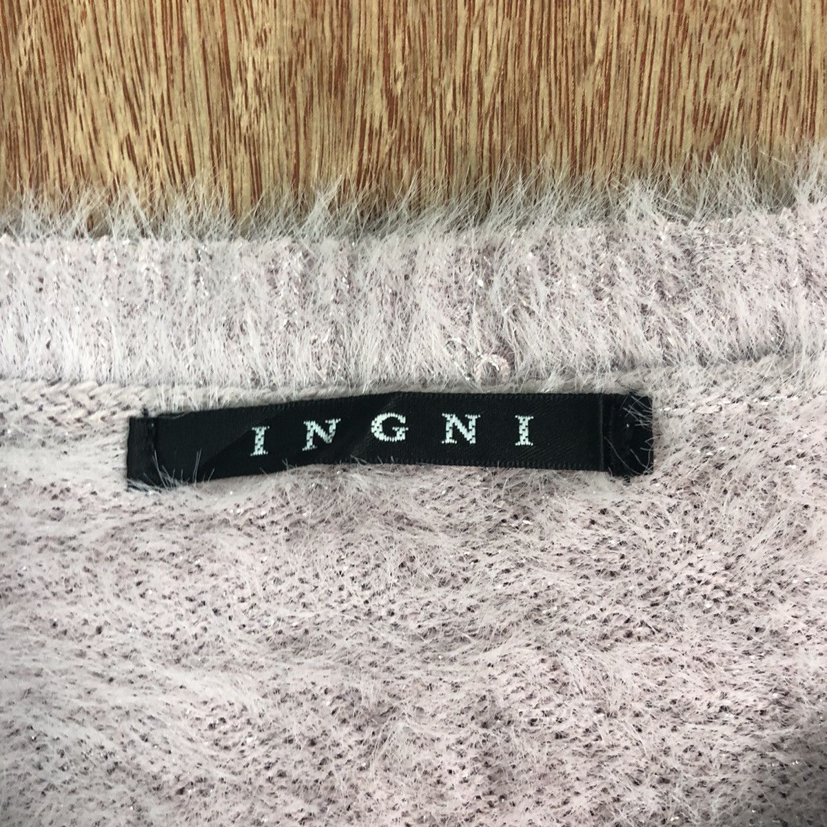Homespun Knitwear Ingni Light Pink Mohair Shag Shaggy Knitwear Size US M / EU 48-50 / 2 - 7 Thumbnail
