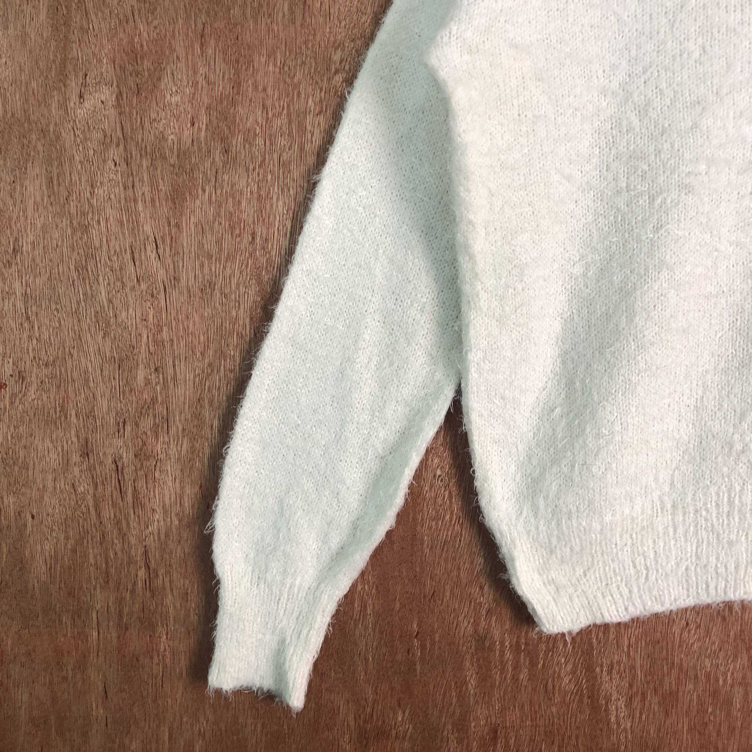 Homespun Knitwear × Japanese Brand × White's Boots Japan GU White Mohair Knitwear Size US S / EU 44-46 / 1 - 7 Thumbnail