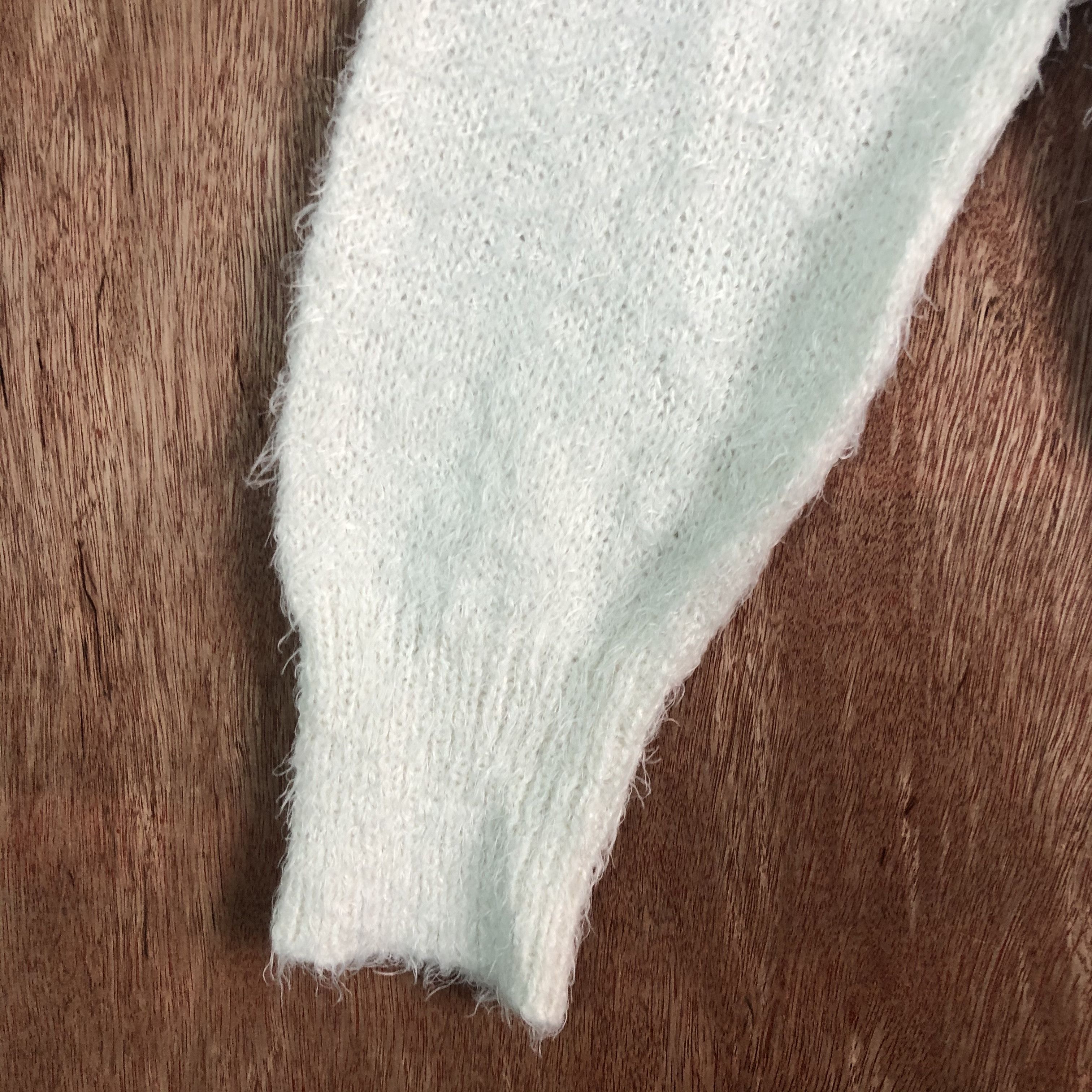 Homespun Knitwear × Japanese Brand × White's Boots Japan GU White Mohair Knitwear Size US S / EU 44-46 / 1 - 6 Thumbnail