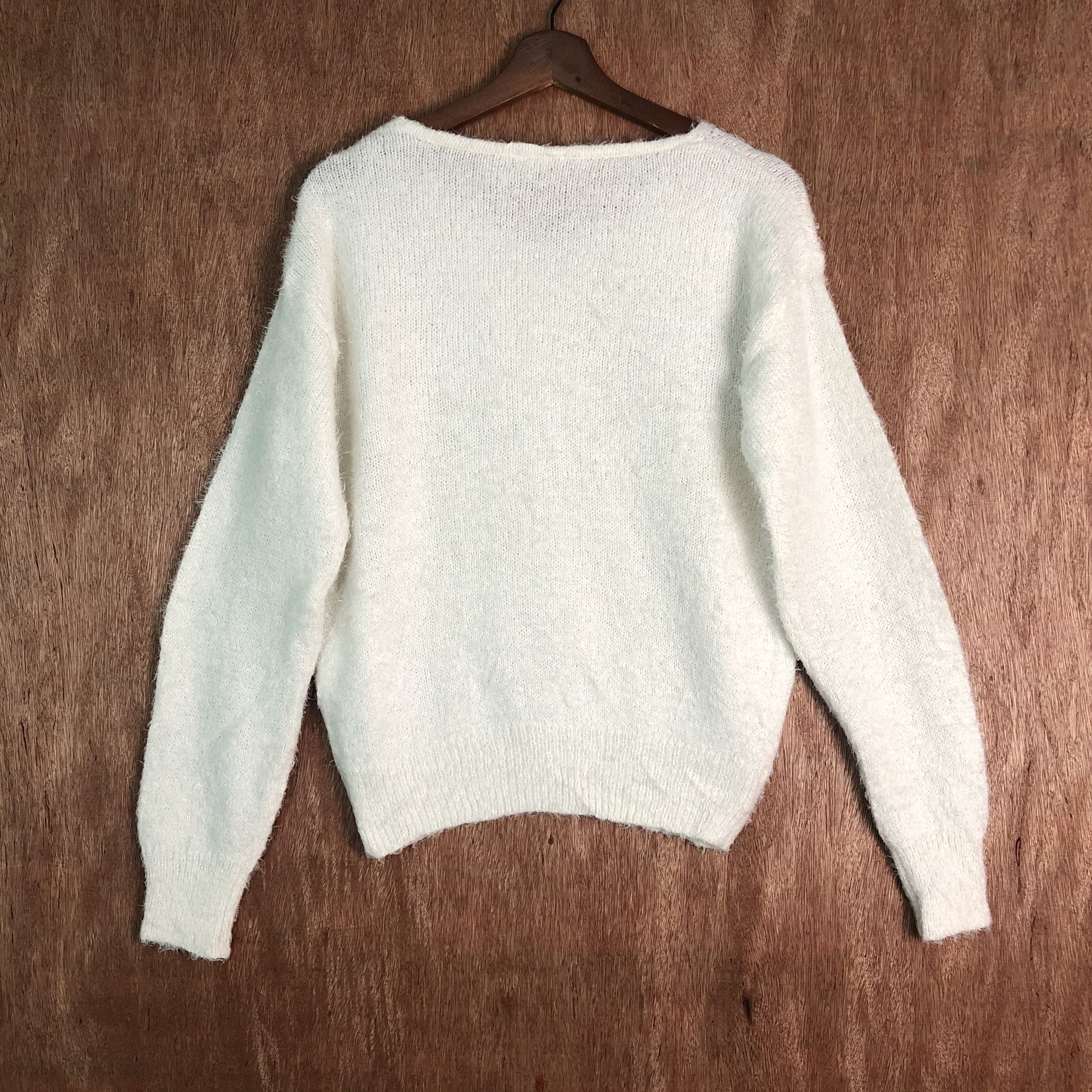 Homespun Knitwear × Japanese Brand × White's Boots Japan GU White Mohair Knitwear Size US S / EU 44-46 / 1 - 10 Thumbnail