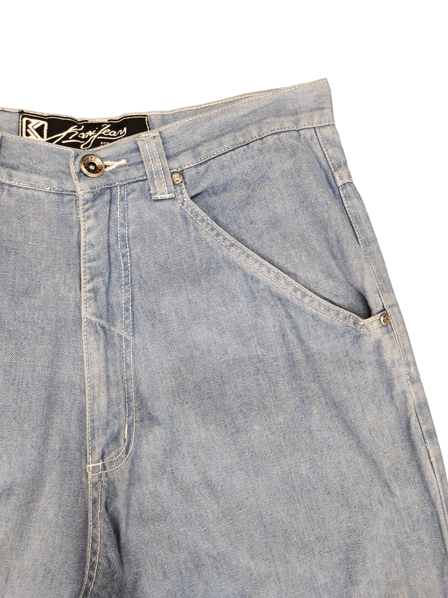 Karl Kani Baggy Jeans 90s Karl Kani Wide Leg Jeans Y2k Hip Hop rapper Size US 31 - 3 Thumbnail
