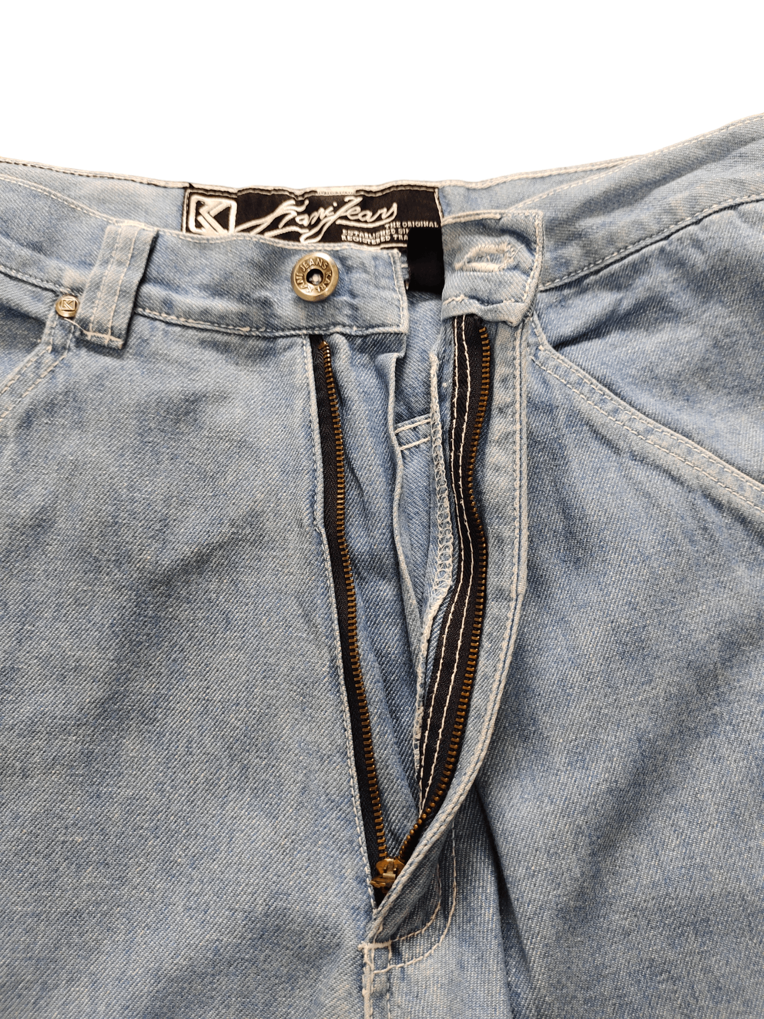 Karl Kani Baggy Jeans 90s Karl Kani Wide Leg Jeans Y2k Hip Hop rapper Size US 31 - 14 Thumbnail