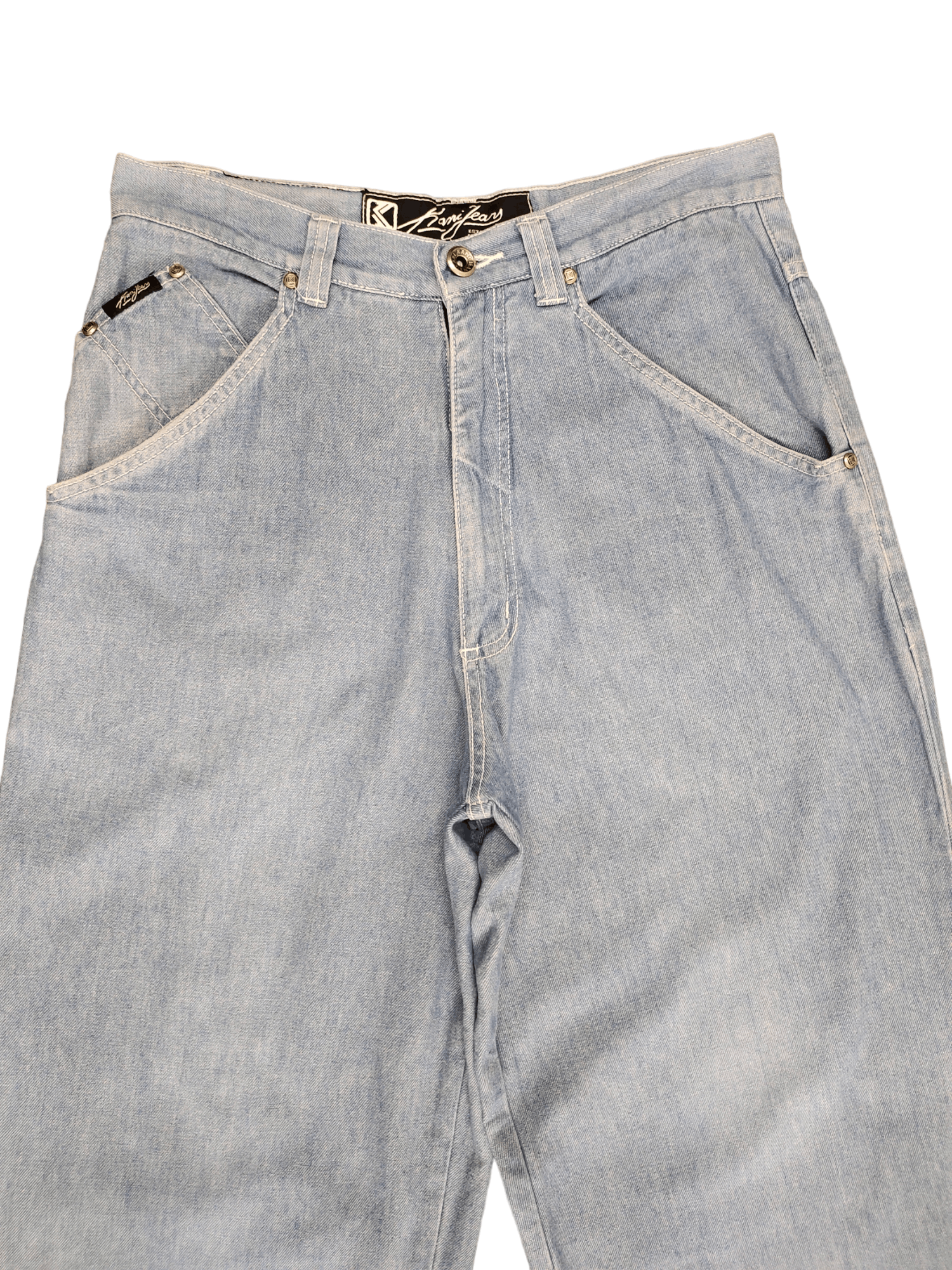 Karl Kani Baggy Jeans 90s Karl Kani Wide Leg Jeans Y2k Hip Hop rapper Size US 31 - 2 Thumbnail