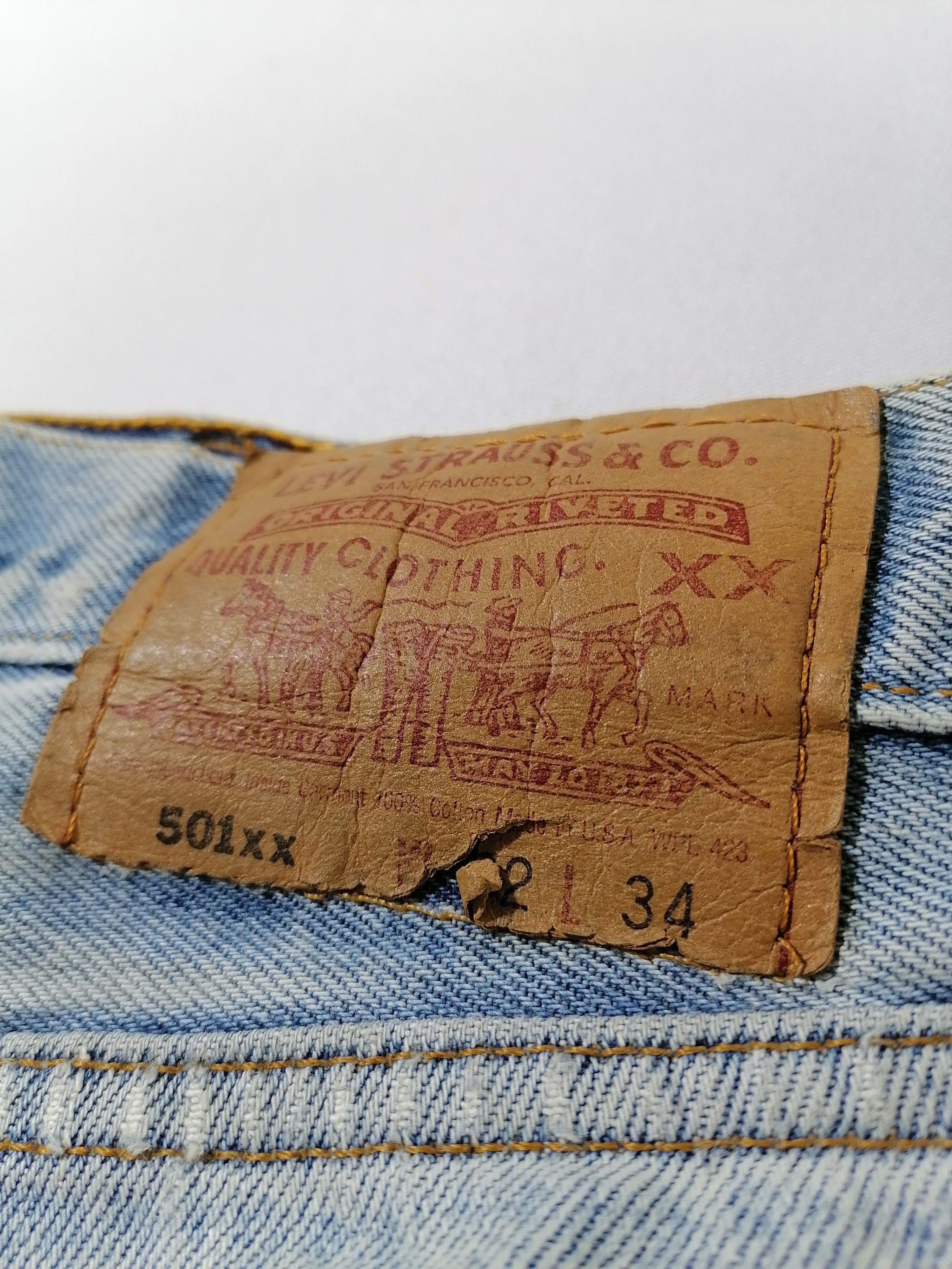 Levi's × Levi's Vintage Clothing 501xx Levi's Strauss Fly Button Denim Jeans Size US 32 / EU 48 - 4 Thumbnail