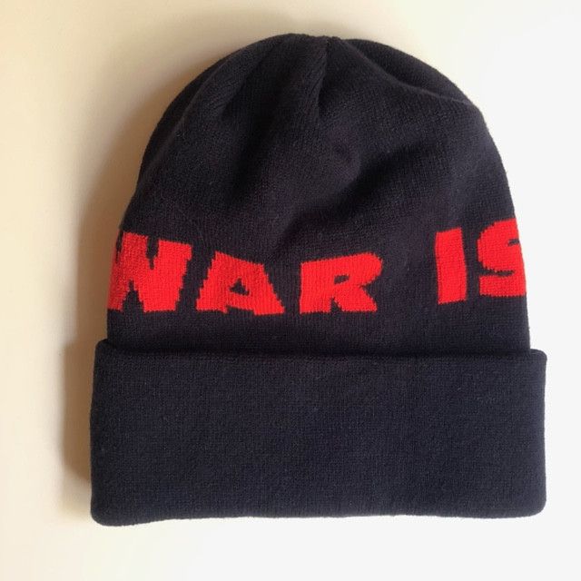 Noah Noah WAR IS HELL Beanie NAVY Size ONE SIZE - 1 Thumbnail