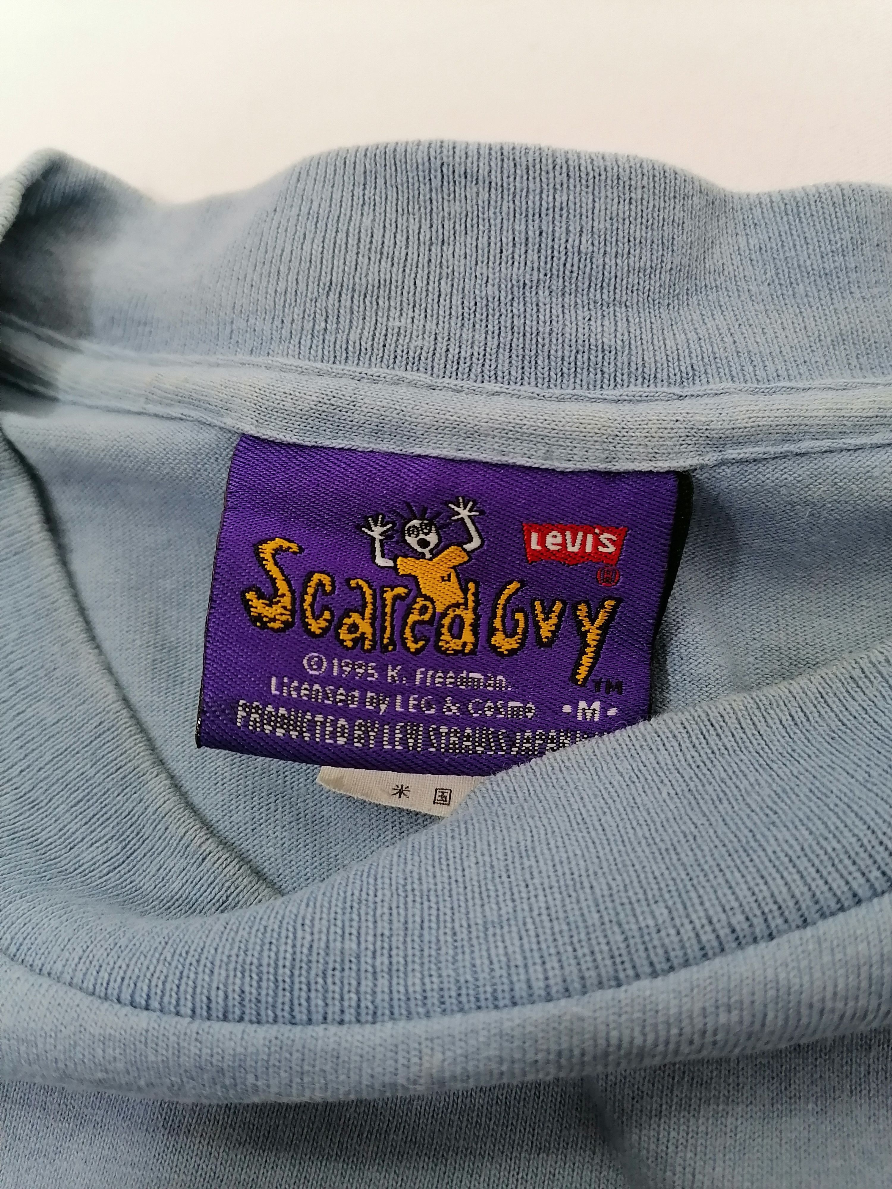Levi's × Vintage Vintage '95 Yikes Scared Guy Levi's Tee Size US M / EU 48-50 / 2 - 4 Thumbnail