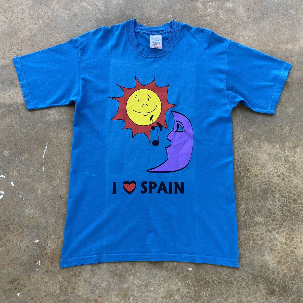 Vintage Vintage 90s Sun I Love Spain Tees Size US M / EU 48-50 / 2 - 1 Thumbnail