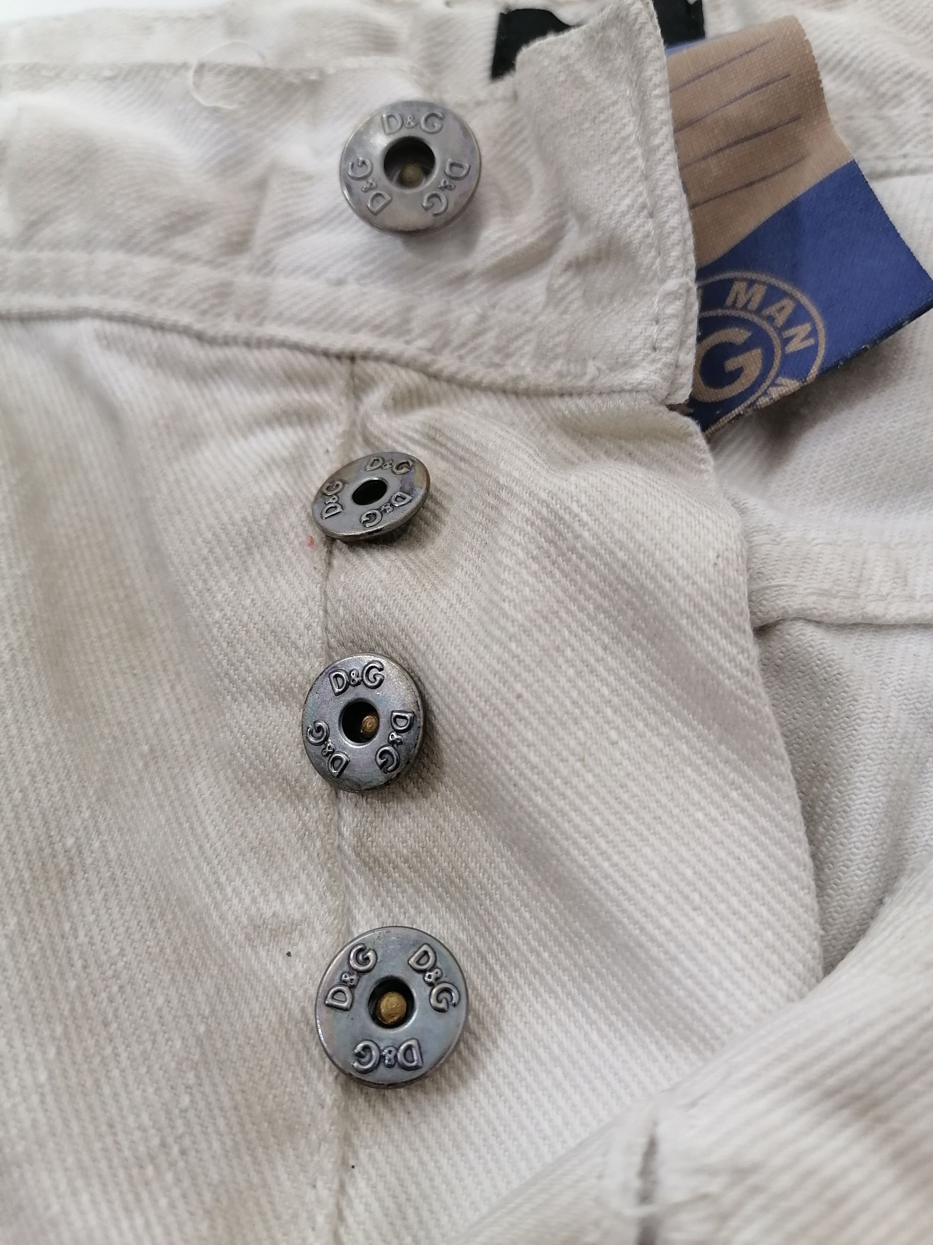 Dolce & Gabbana × Vintage Dolce & Gabbana Damaged Style Fly Button Jeans Size US 36 / EU 52 - 3 Thumbnail