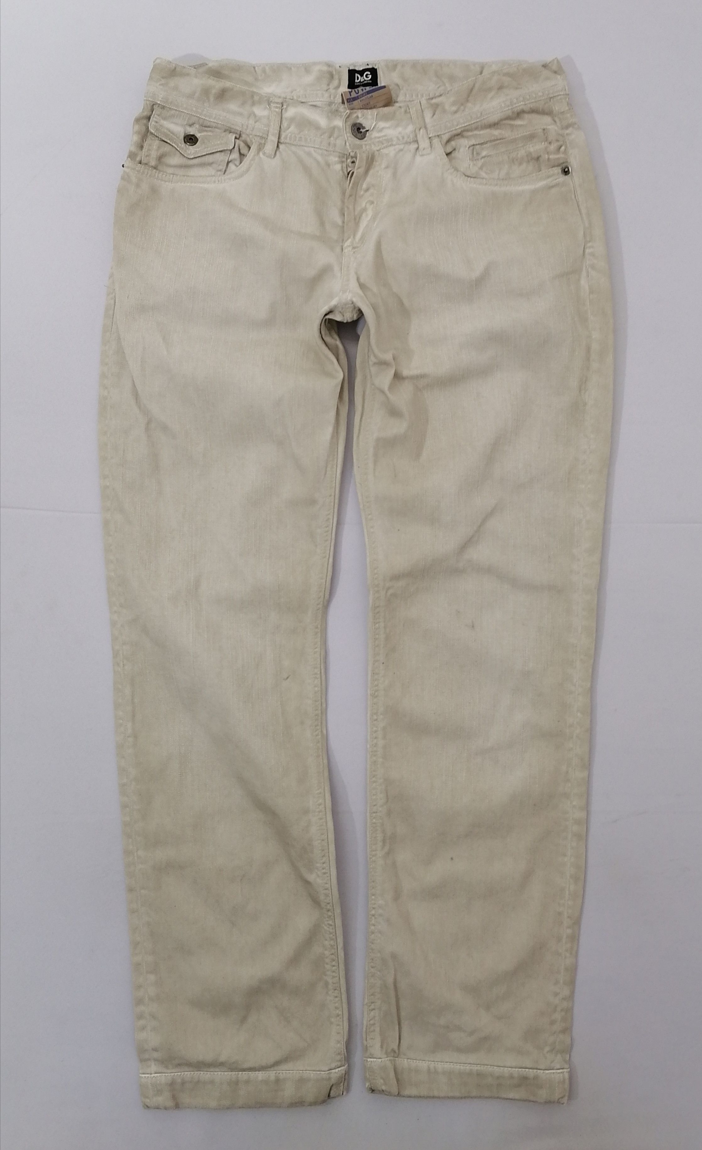Dolce & Gabbana × Vintage Dolce & Gabbana Damaged Style Fly Button Jeans Size US 36 / EU 52 - 1 Thumbnail