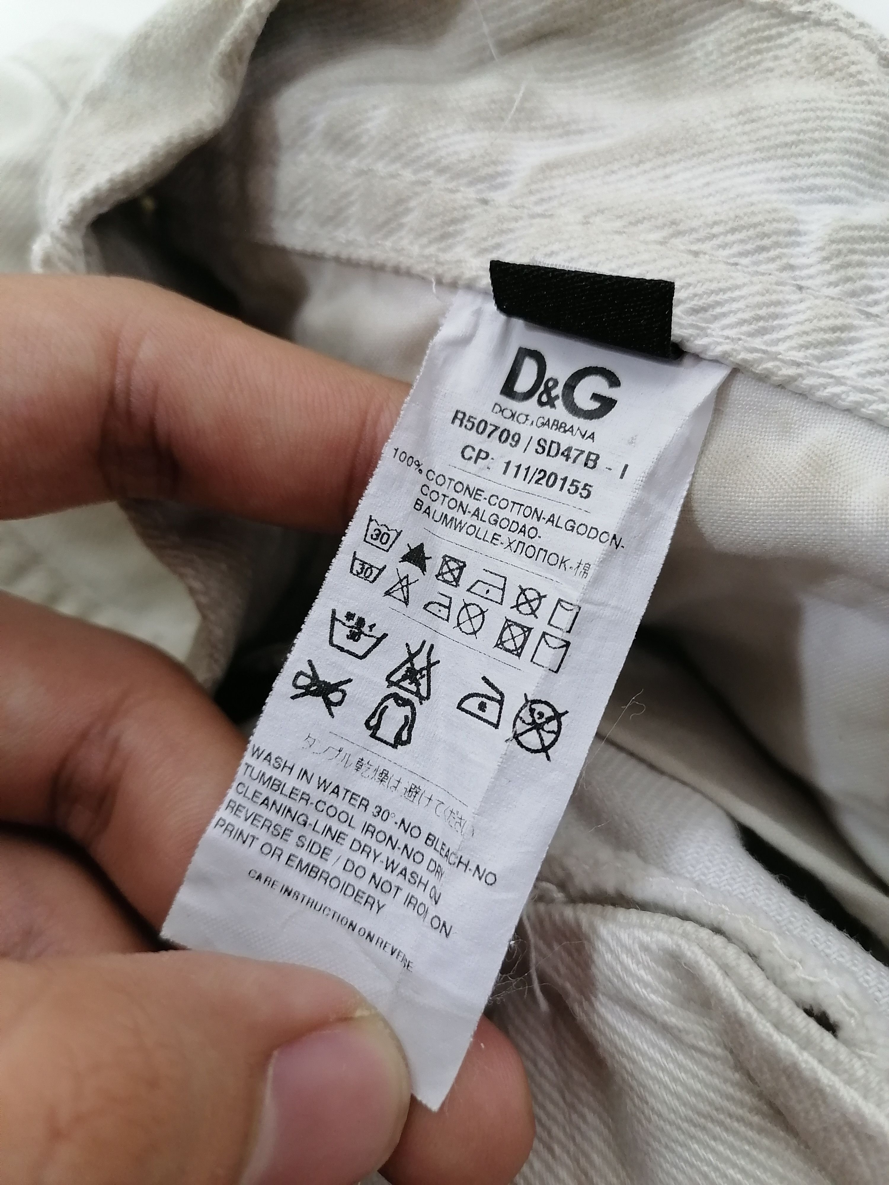 Dolce & Gabbana × Vintage Dolce & Gabbana Damaged Style Fly Button Jeans Size US 36 / EU 52 - 7 Thumbnail