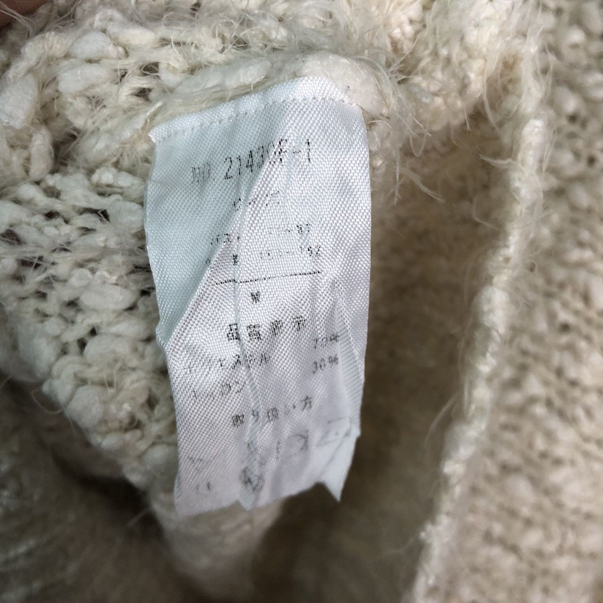 Weaver Cream Mohair Knitwear