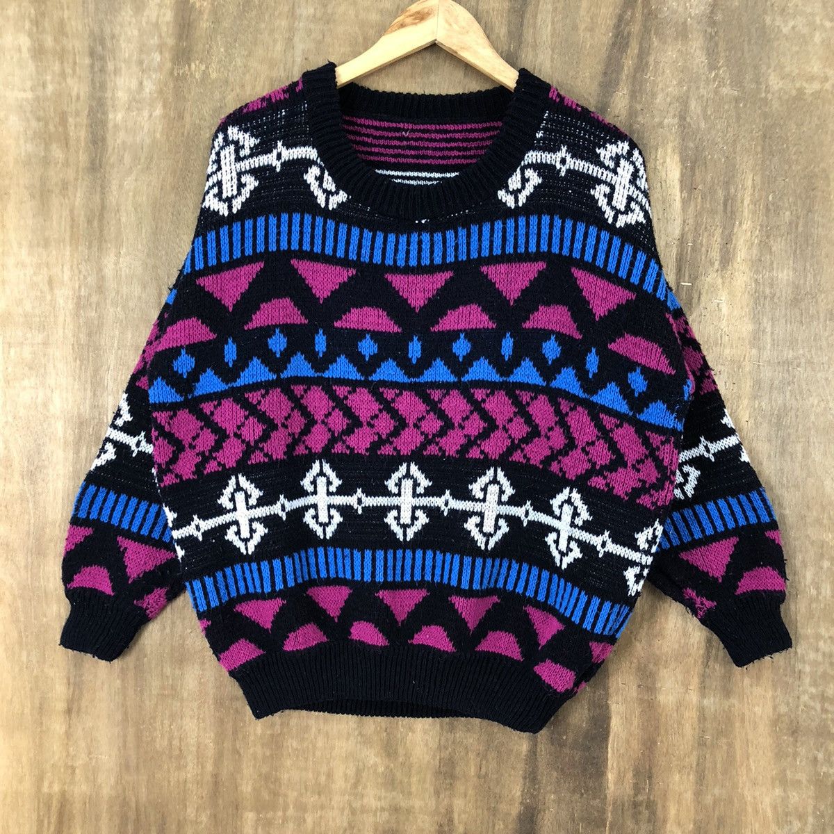 Aran Isles Knitwear Japanese Brand Navajo Tribal Knitwear #020 Size US L / EU 52-54 / 3 - 3 Thumbnail
