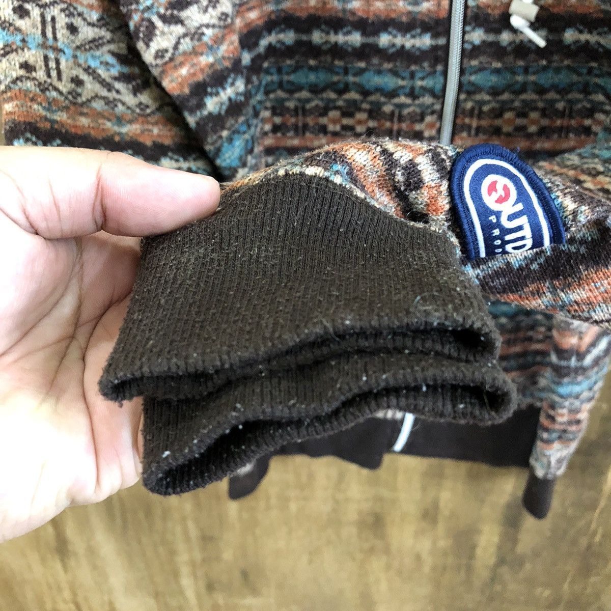Japanese Brand Multicolor Hoodies Brown Faded Knitwear #137 Size US L / EU 52-54 / 3 - 4 Thumbnail