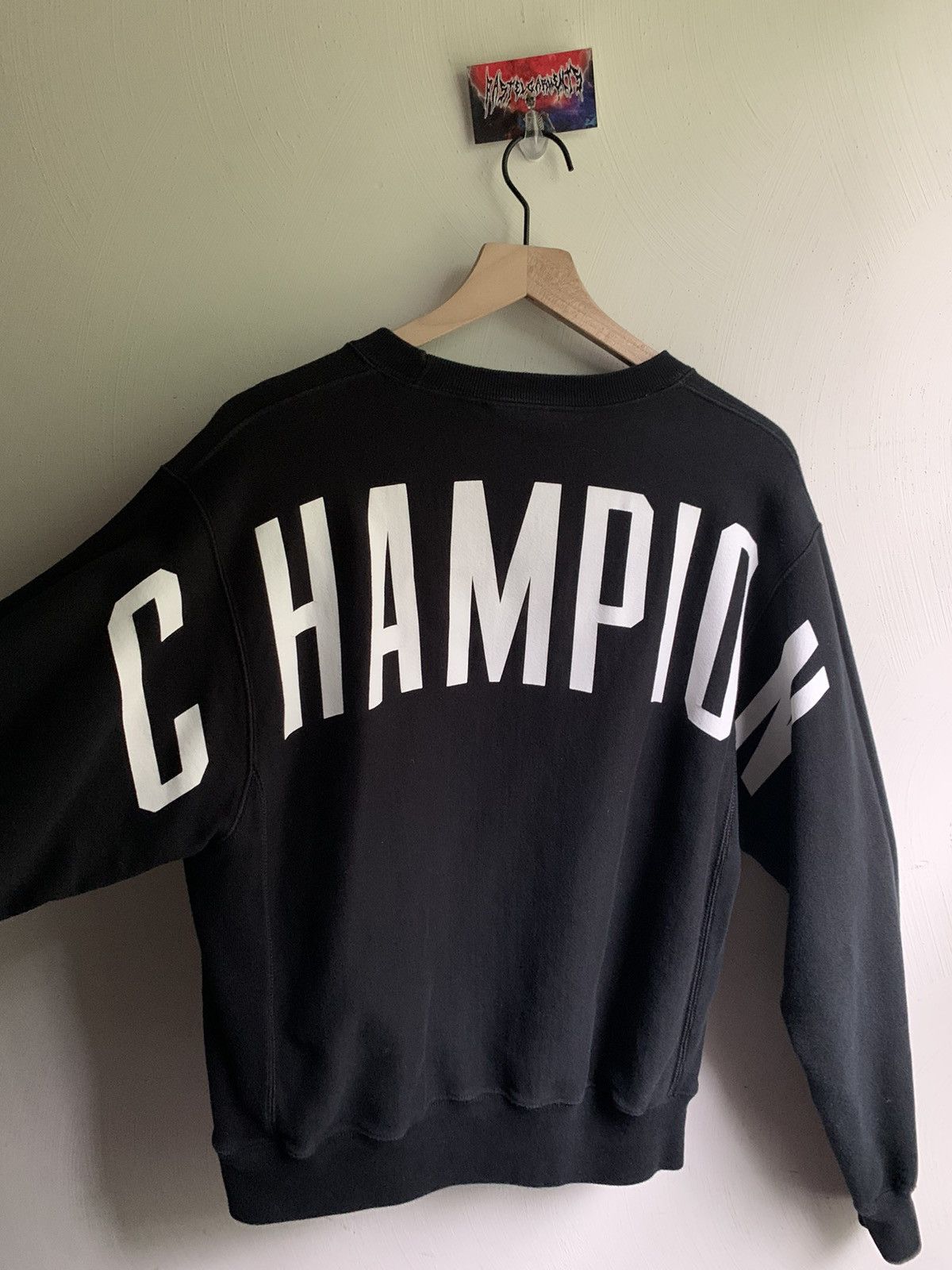 Champion × Vintage Champion Spellout Reverse Weave Crewneck Sweatshirt Size US M / EU 48-50 / 2 - 2 Thumbnail