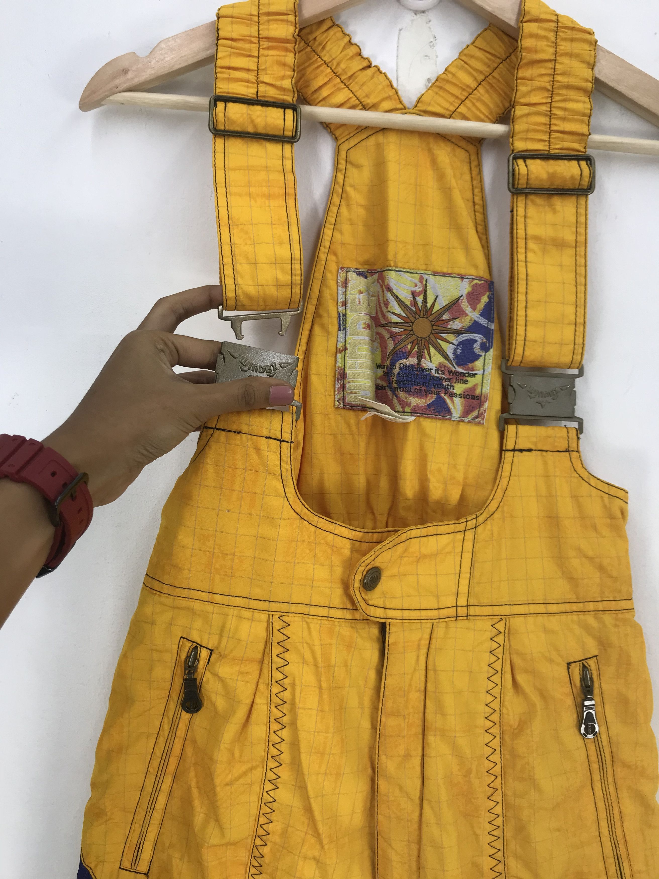 Japanese Brand Vintage Windex Ski Suit Overall Jumpsuit Snowboard Size 26" / US 2 / IT 38 - 6 Thumbnail