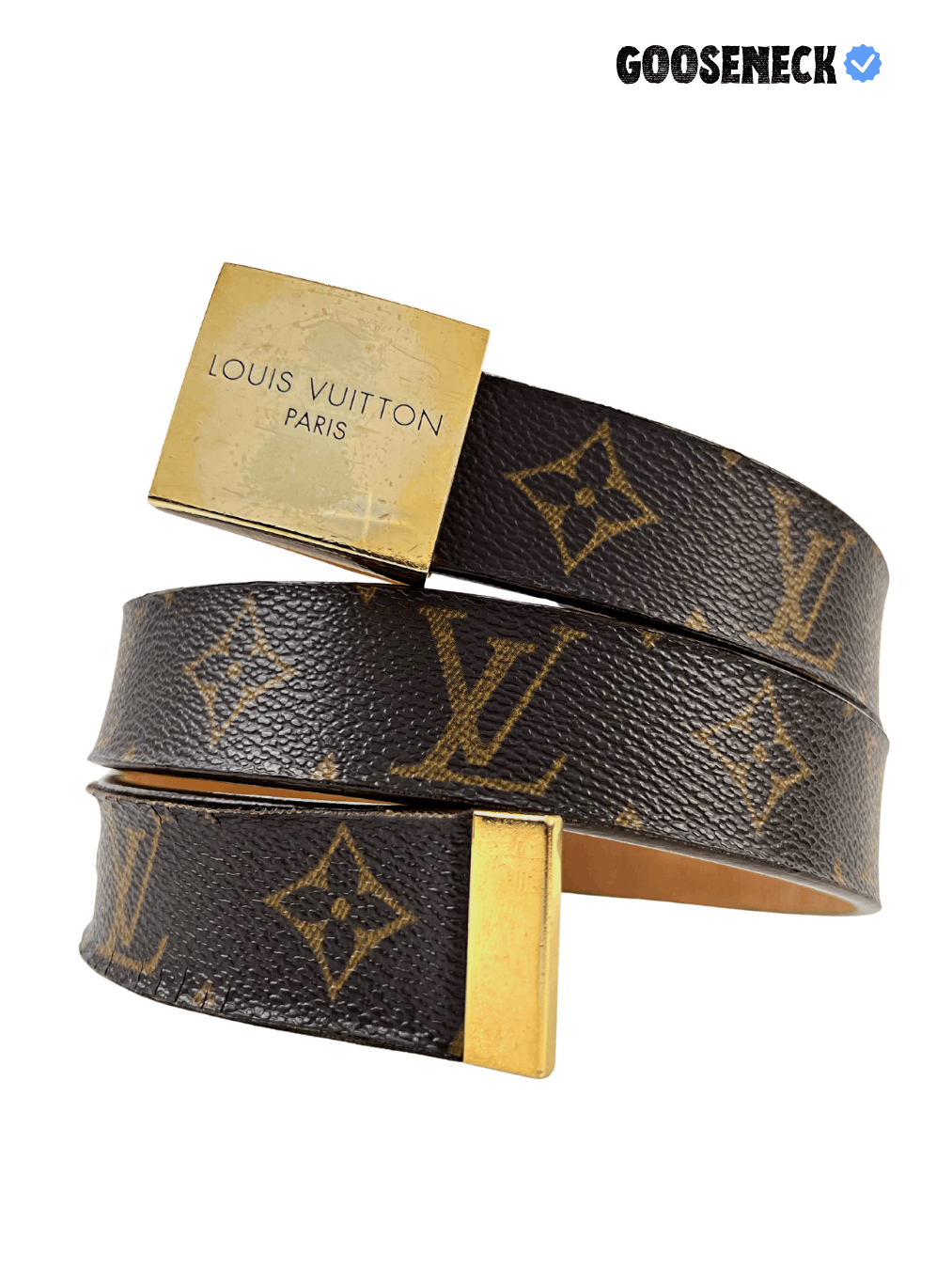 Louis Vuitton Louis Vuitton BROWN Monogram Belt