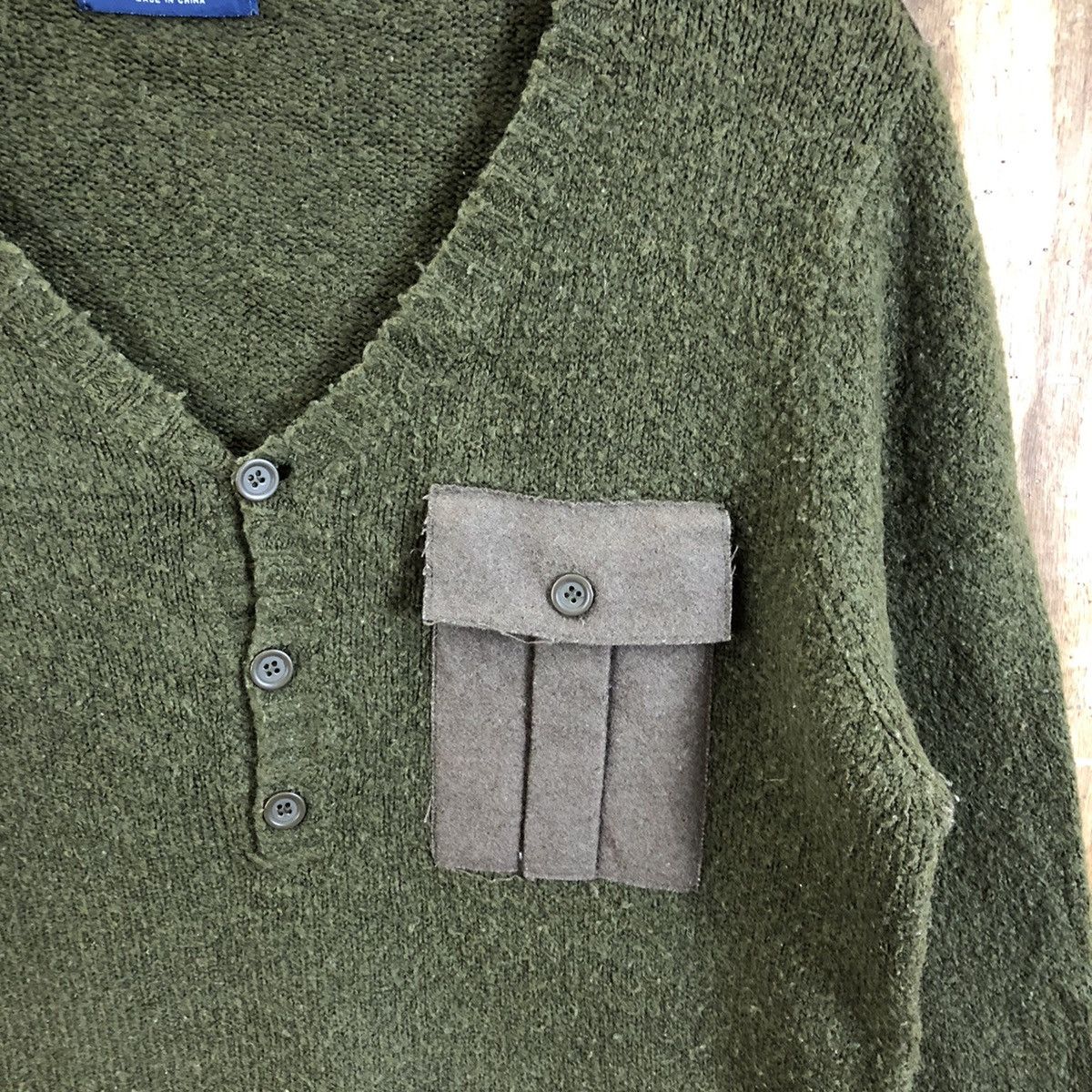 Aran Isles Knitwear Vintage Zara Young Green Knitwear #126 Size US L / EU 52-54 / 3 - 4 Thumbnail