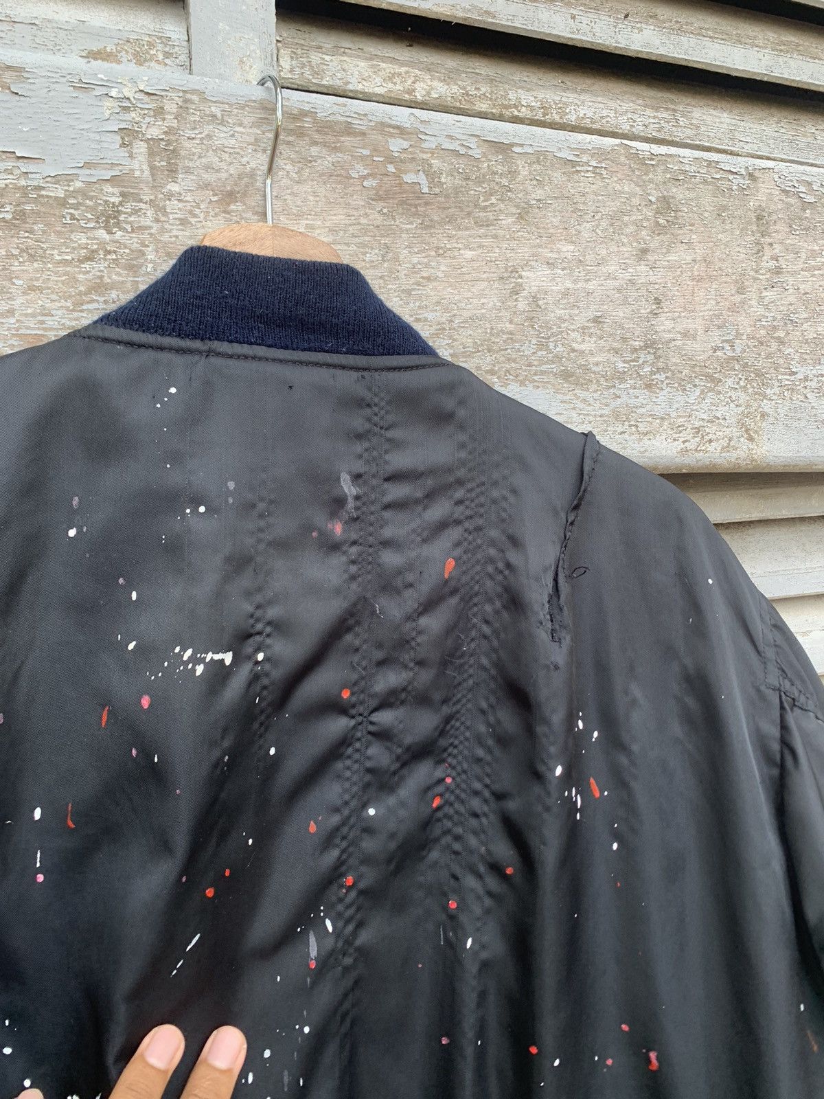 Vintage 🪖Vintage THRASHED MA-1 Man Intermediate Bomber Jacket Size US M / EU 48-50 / 2 - 10 Thumbnail