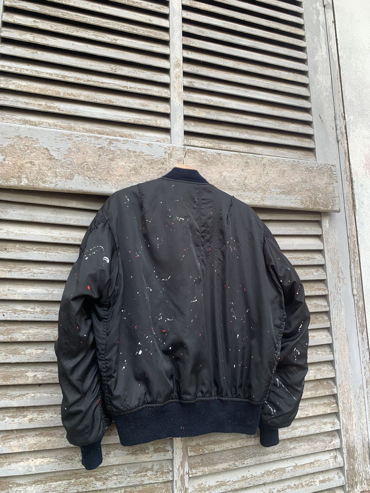 Vintage 🪖Vintage THRASHED MA-1 Man Intermediate Bomber Jacket Size US M / EU 48-50 / 2 - 9 Thumbnail