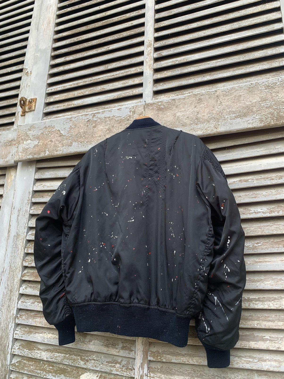 Vintage 🪖Vintage THRASHED MA-1 Man Intermediate Bomber Jacket Size US M / EU 48-50 / 2 - 8 Thumbnail