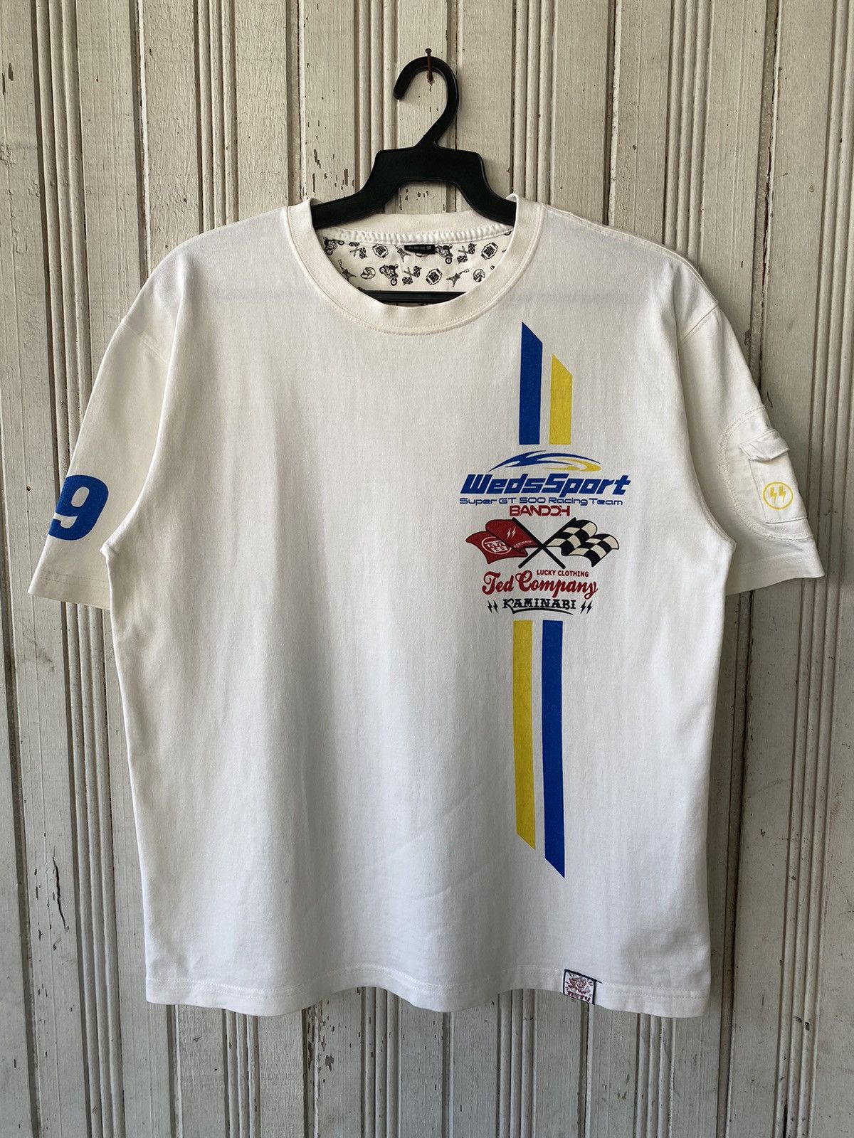 image of Racing x Tedman Vintage Wedssport × Bandoh × Ted Man's Tees in Cream, Men's (Size Medium)