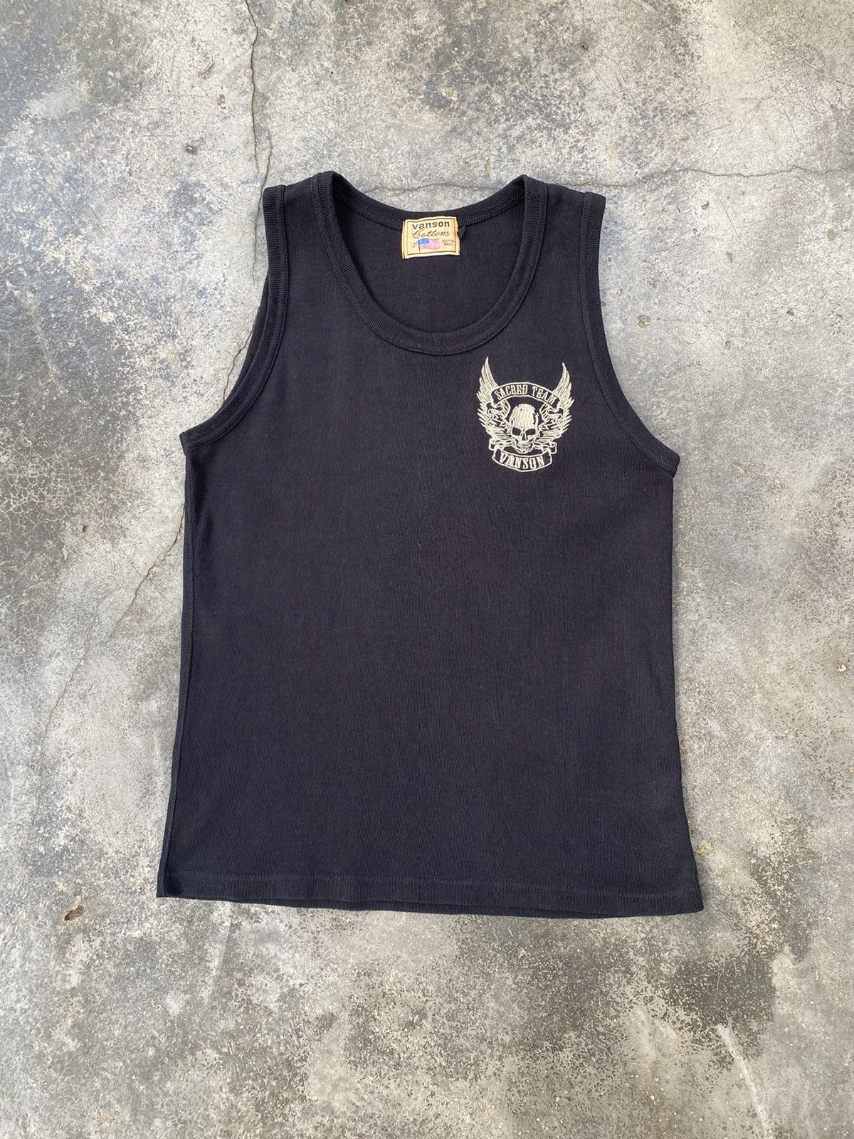 Vanson Leathers Vintage Vanson Leathers Skulls Tank Top Size US M / EU 48-50 / 2 - 1 Thumbnail