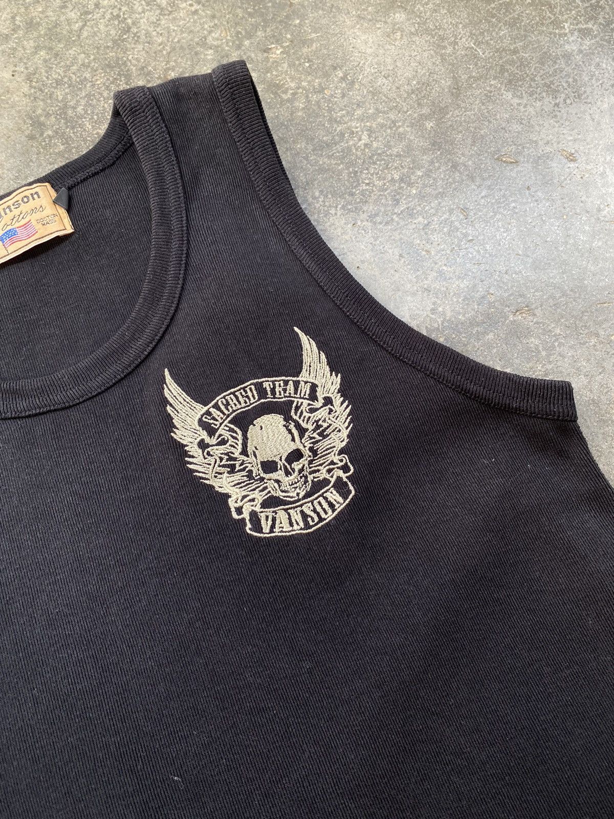 Vanson Leathers Vintage Vanson Leathers Skulls Tank Top Size US M / EU 48-50 / 2 - 3 Thumbnail