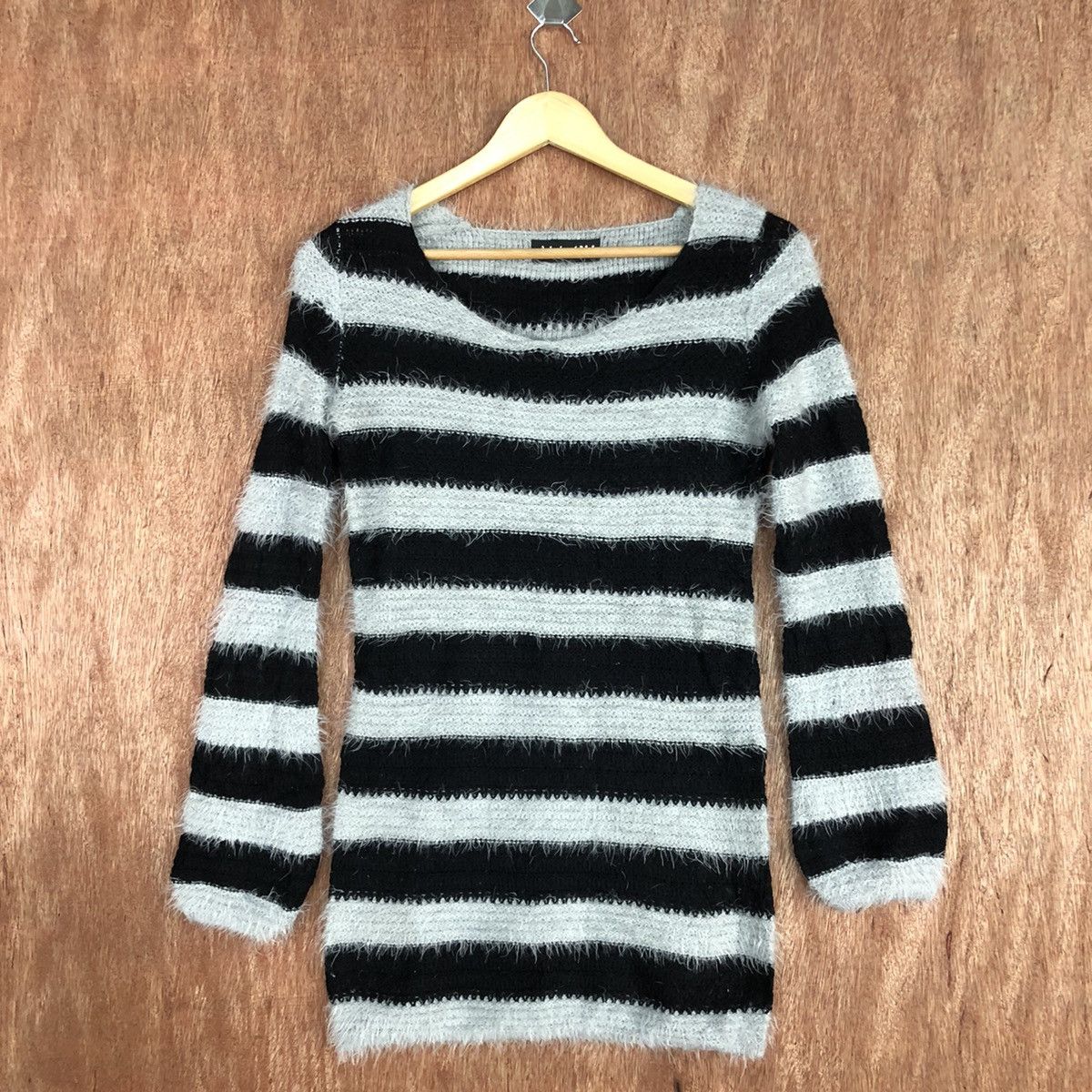 Homespun Knitwear × Japanese Brand × OVER THE STRiPES All In Mohair Knitwear Kurt Cobain style #0438 Size US S / EU 44-46 / 1 - 3 Thumbnail