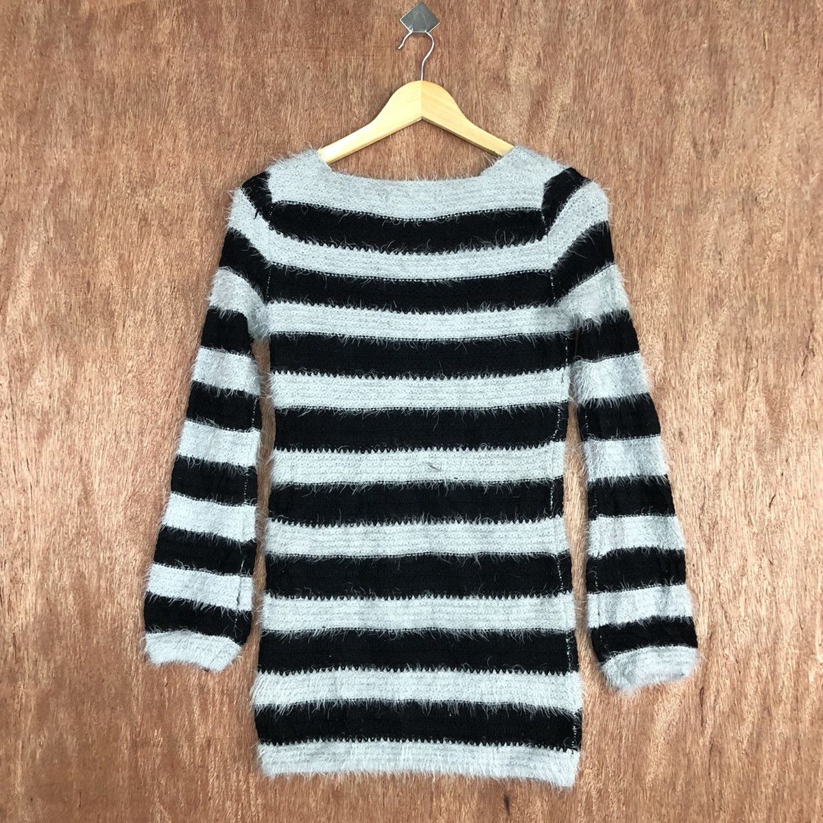 Homespun Knitwear × Japanese Brand × OVER THE STRiPES All In Mohair Knitwear Kurt Cobain style #0438 Size US S / EU 44-46 / 1 - 11 Thumbnail