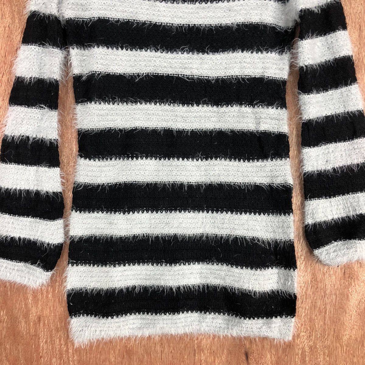 Homespun Knitwear × Japanese Brand × OVER THE STRiPES All In Mohair Knitwear Kurt Cobain style #0438 Size US S / EU 44-46 / 1 - 8 Thumbnail
