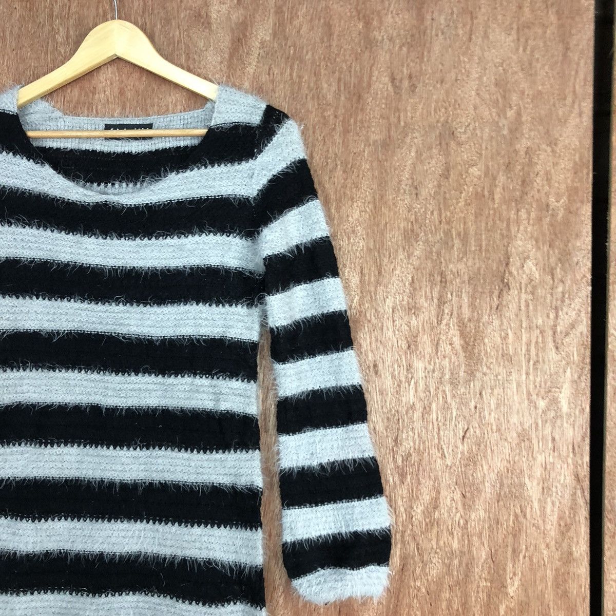 Homespun Knitwear × Japanese Brand × OVER THE STRiPES All In Mohair Knitwear Kurt Cobain style #0438 Size US S / EU 44-46 / 1 - 5 Thumbnail