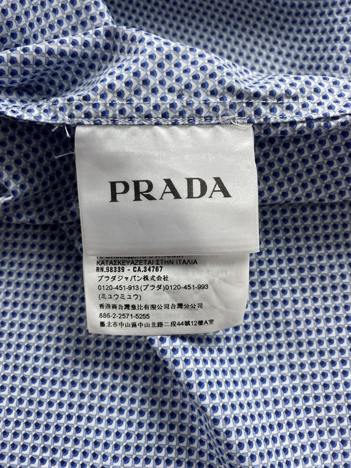Prada Prada 2018 Long Sleeve Shirt Size US XL / EU 56 / 4 - 6 Thumbnail