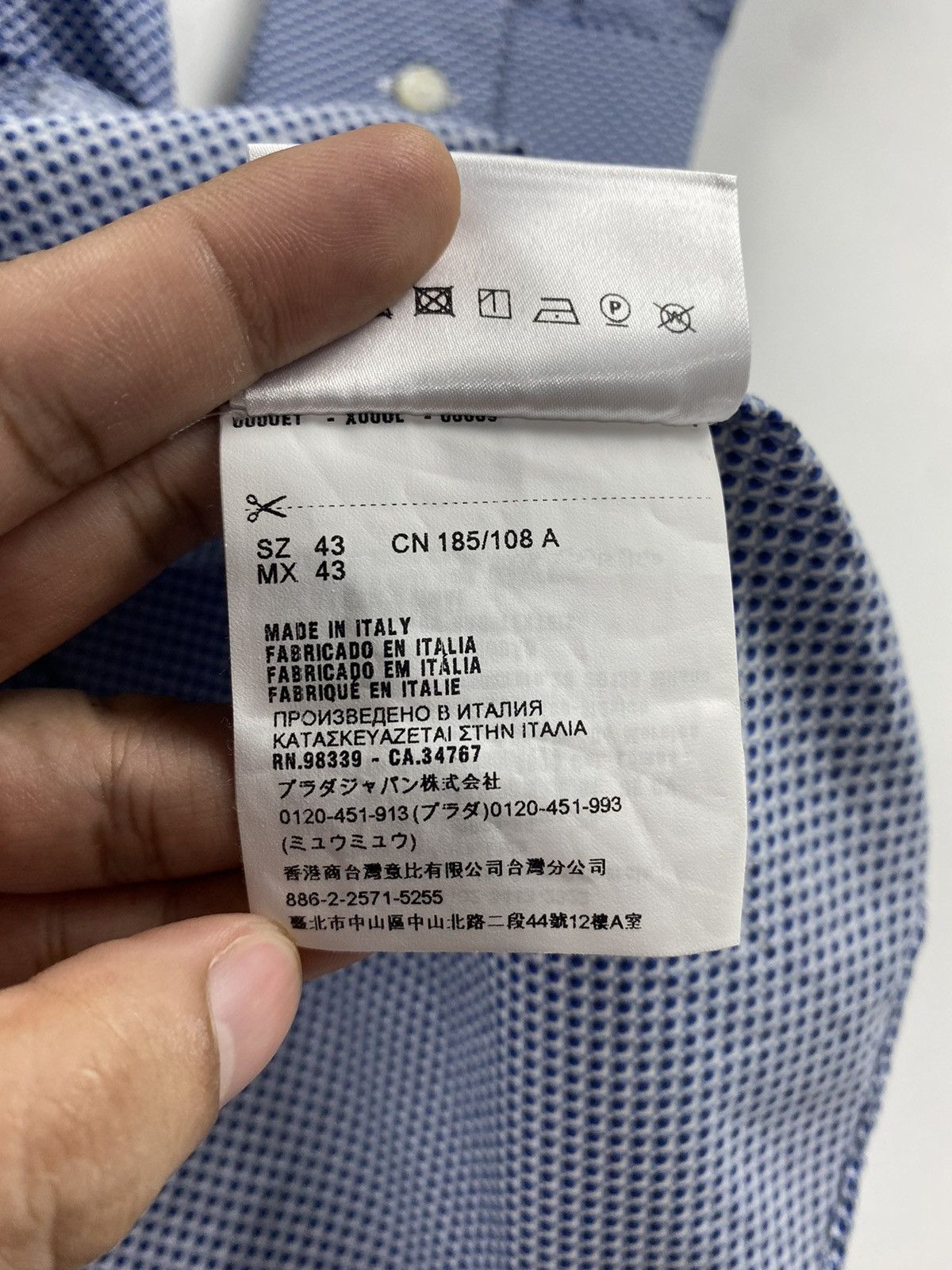 Prada Prada 2018 Long Sleeve Shirt Size US XL / EU 56 / 4 - 8 Thumbnail