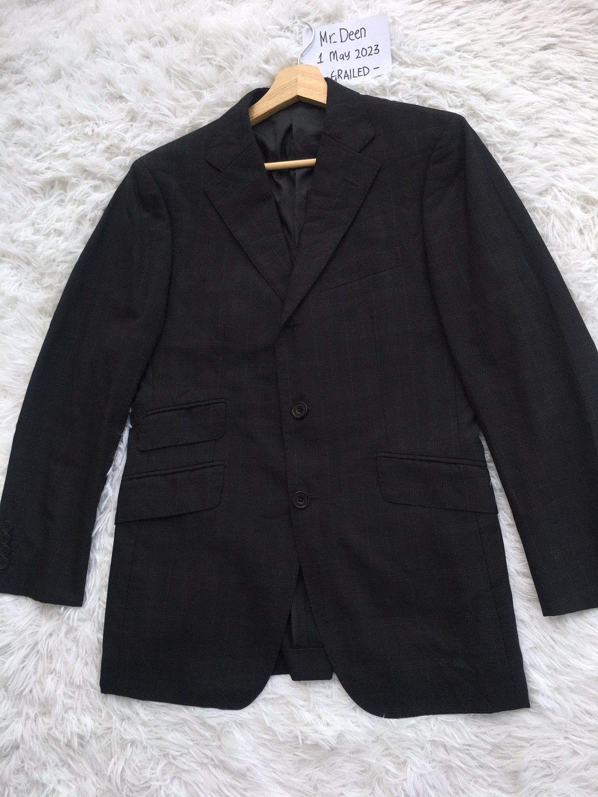 Burberry Vintage Burberry Checkered Black Label Blazer Size 38R - 4 Thumbnail