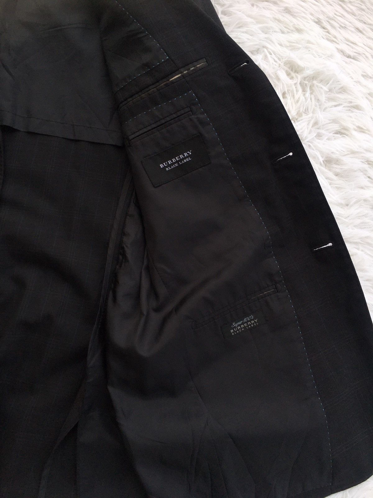 Burberry Vintage Burberry Checkered Black Label Blazer Size 38R - 6 Thumbnail