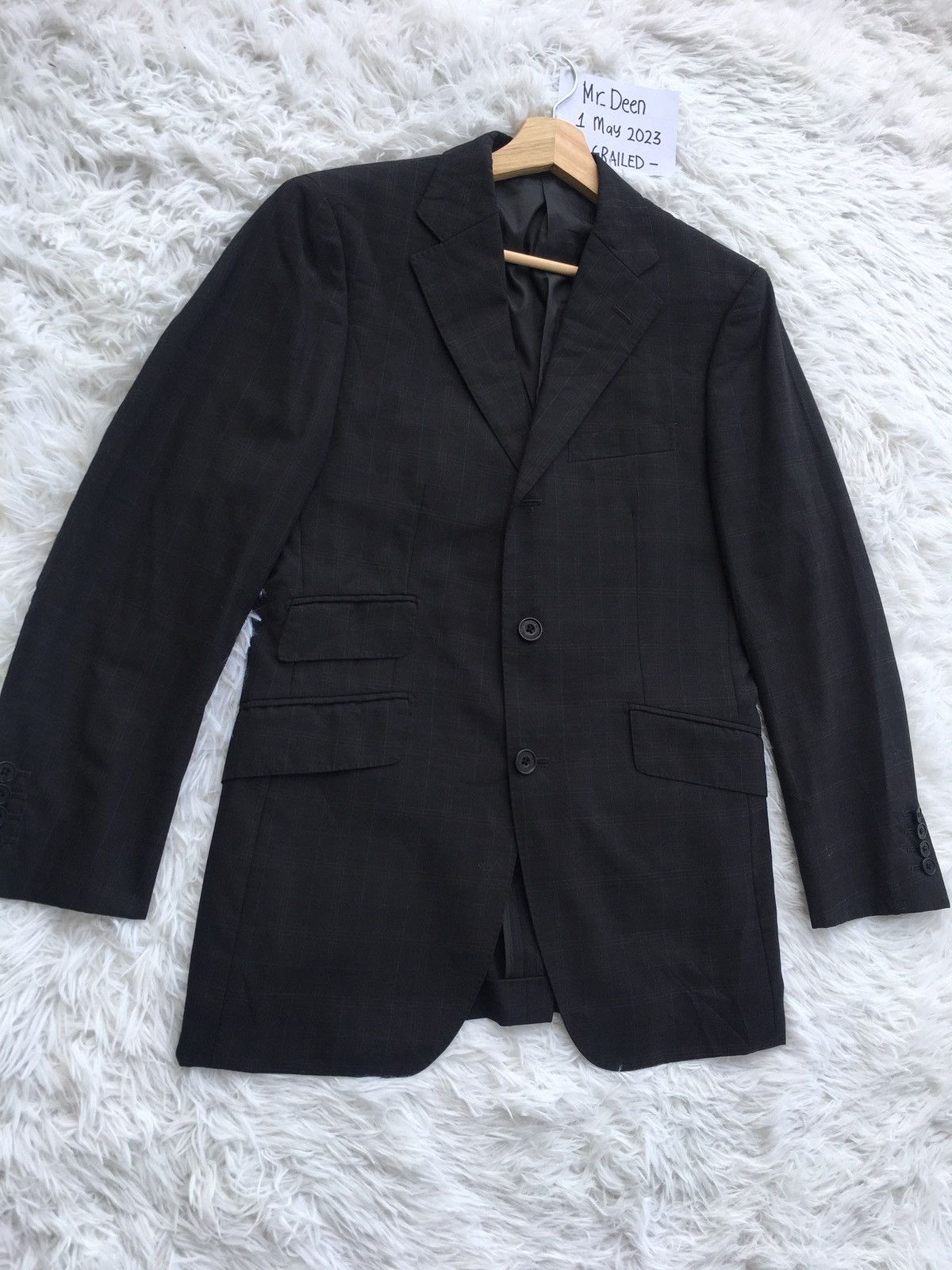 Burberry Vintage Burberry Checkered Black Label Blazer Size 38R - 3 Thumbnail
