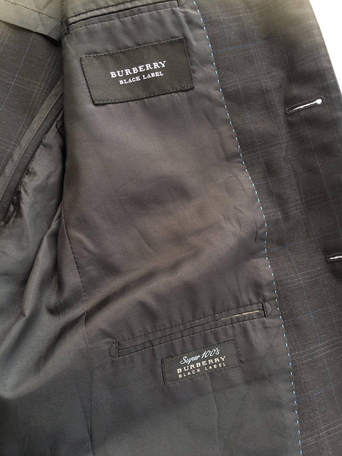 Burberry Vintage Burberry Checkered Black Label Blazer Size 38R - 7 Thumbnail