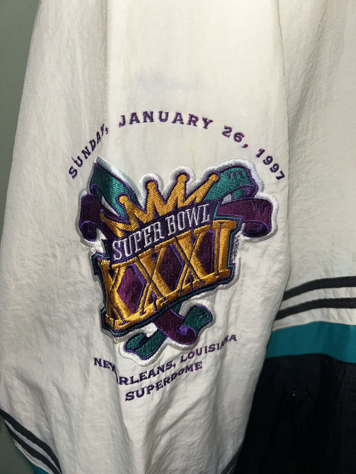 NFL Vintage 1997 Super Bowl XXXI Jacket Size US XL / EU 56 / 4 - 6 Thumbnail