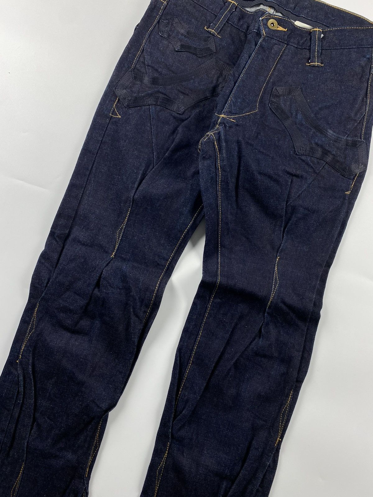 Number (N)ine Number (N)ine S/S’09 Shrunken Dart Raw Denim Jeans Size US 30 / EU 46 - 3 Thumbnail