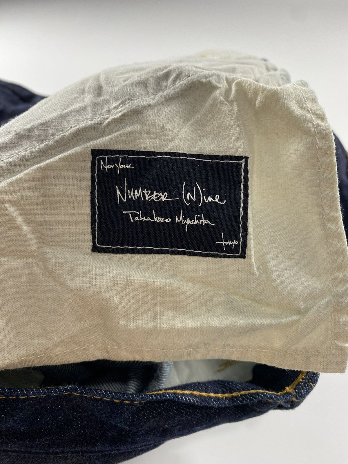 Number (N)ine Number (N)ine S/S’09 Shrunken Dart Raw Denim Jeans Size US 30 / EU 46 - 6 Thumbnail