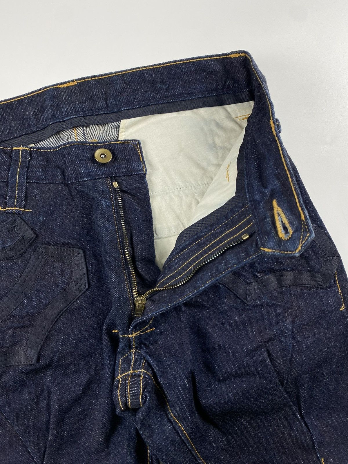 Number (N)ine Number (N)ine S/S’09 Shrunken Dart Raw Denim Jeans Size US 30 / EU 46 - 5 Thumbnail