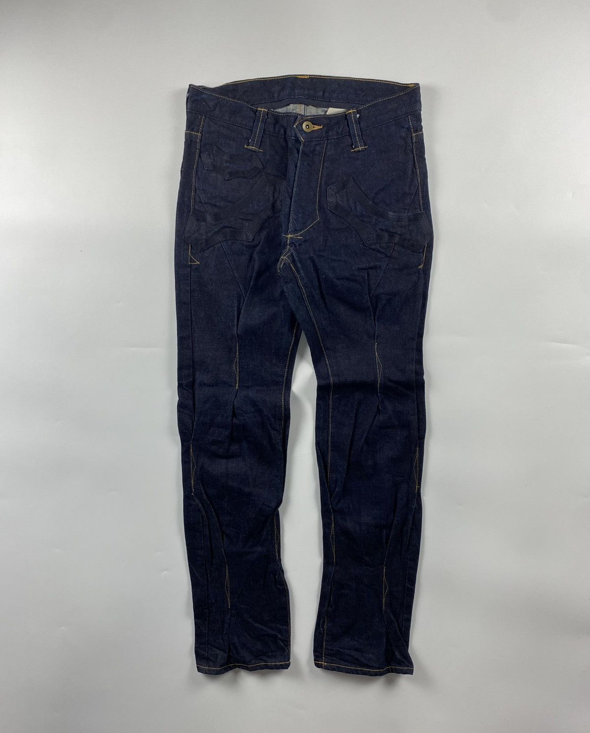 Number (N)ine Number (N)ine S/S’09 Shrunken Dart Raw Denim Jeans Size US 30 / EU 46 - 1 Thumbnail