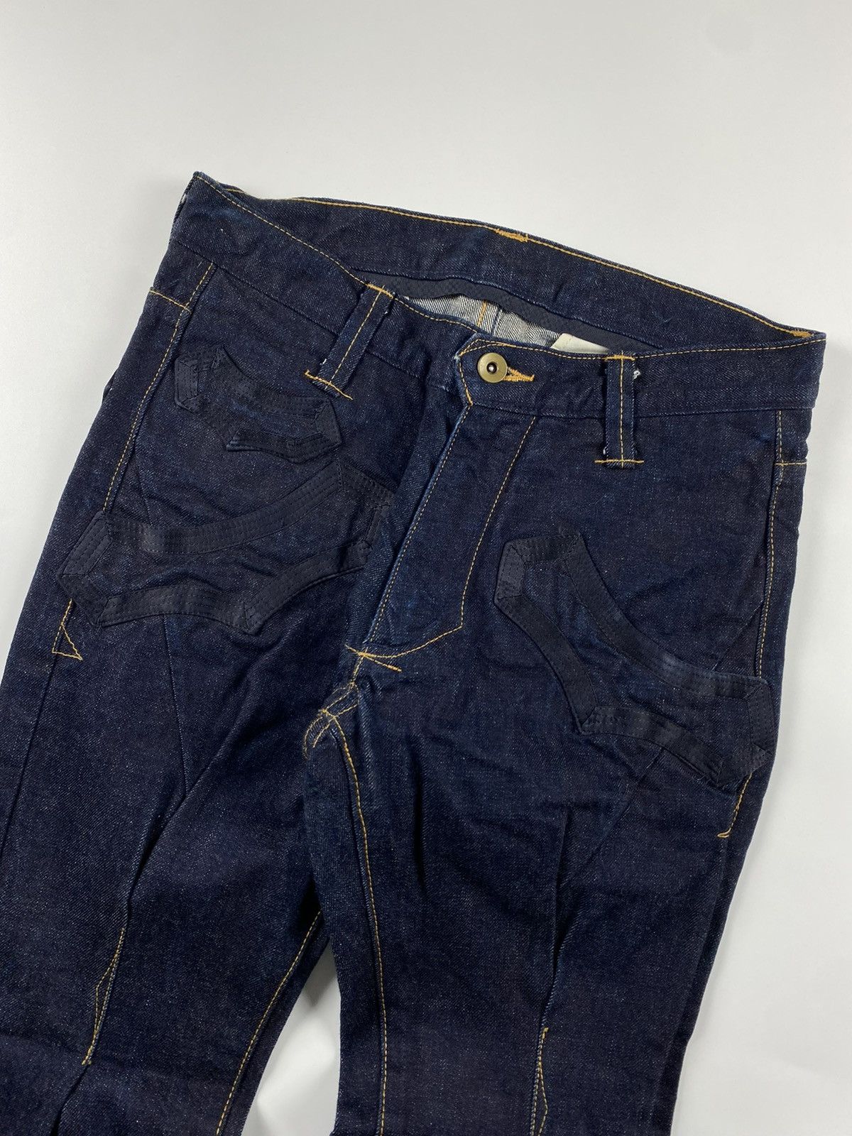 Number (N)ine Number (N)ine S/S’09 Shrunken Dart Raw Denim Jeans Size US 30 / EU 46 - 4 Thumbnail