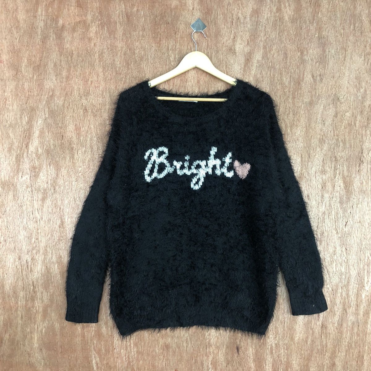 Homespun Knitwear Olive Des Olive Bright Black Mohair Knitwear #0434 Size US L / EU 52-54 / 3 - 1 Thumbnail