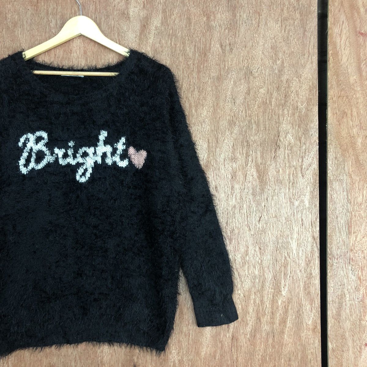 Homespun Knitwear Olive Des Olive Bright Black Mohair Knitwear #0434 Size US L / EU 52-54 / 3 - 5 Thumbnail