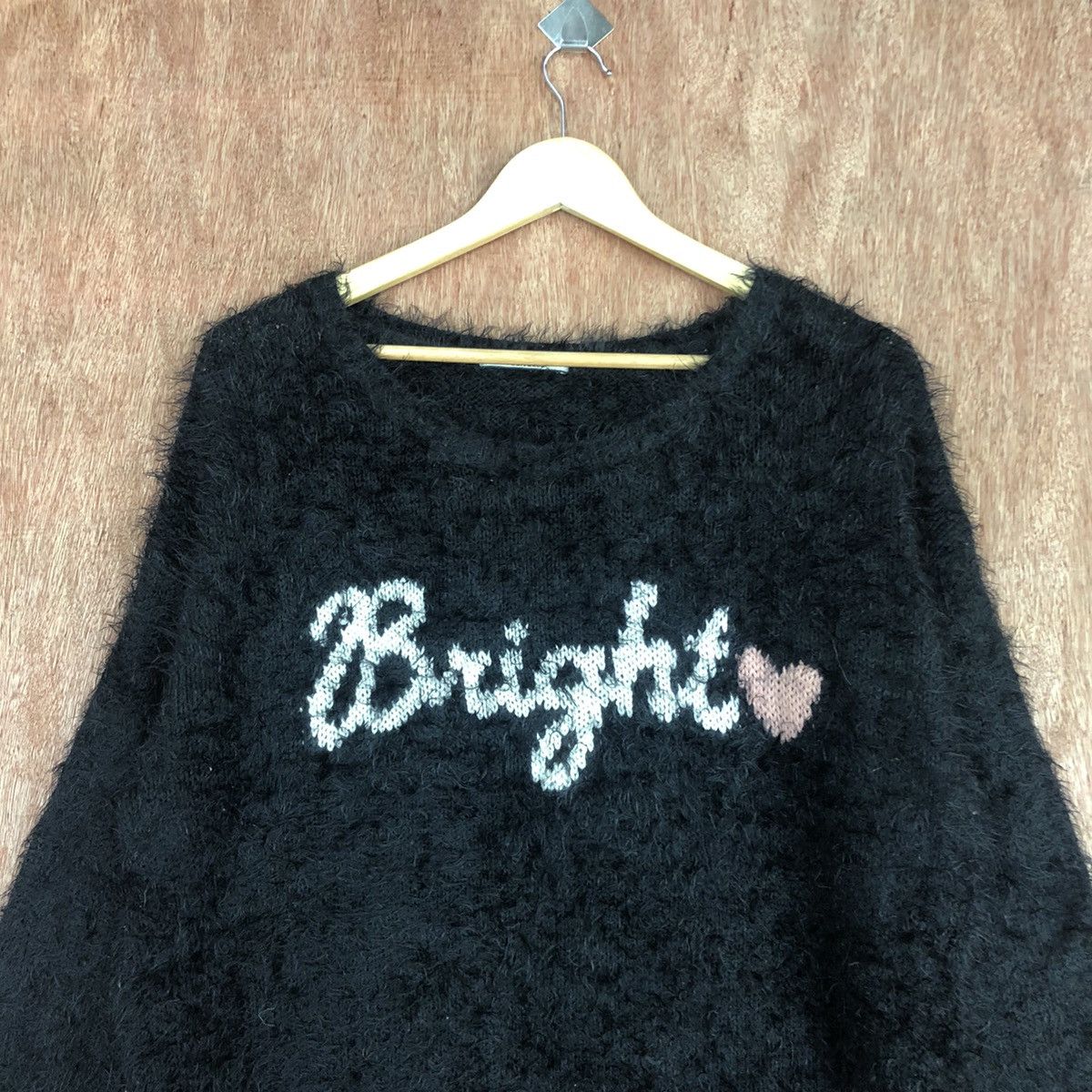 Homespun Knitwear Olive Des Olive Bright Black Mohair Knitwear #0434 Size US L / EU 52-54 / 3 - 9 Thumbnail