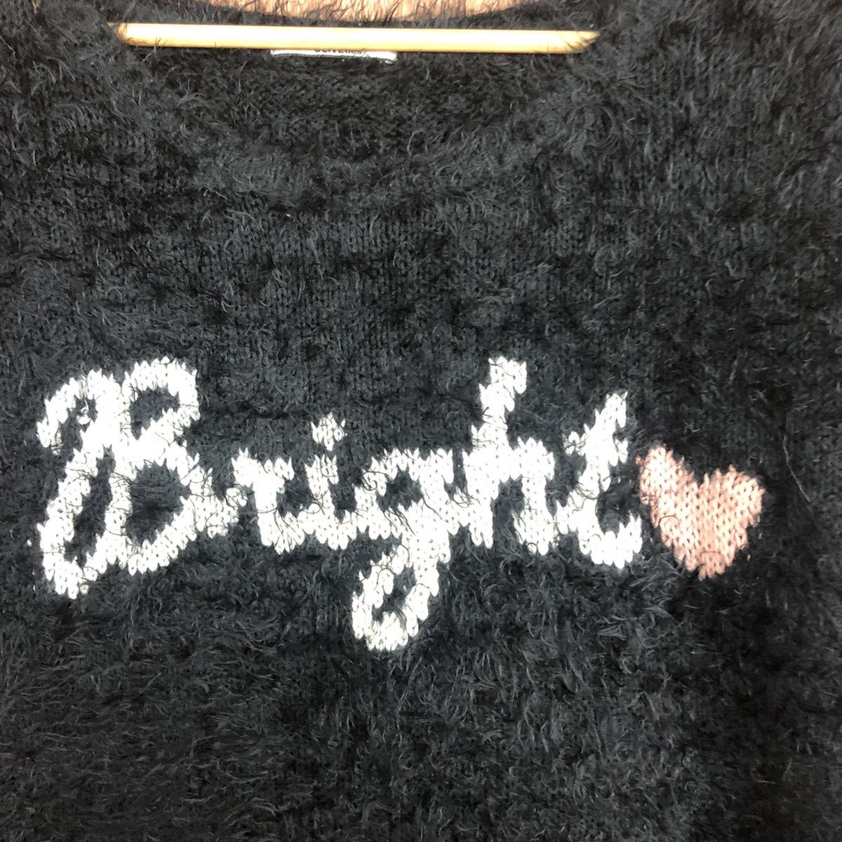 Homespun Knitwear Olive Des Olive Bright Black Mohair Knitwear #0434 Size US L / EU 52-54 / 3 - 10 Thumbnail