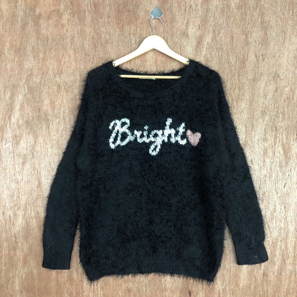 Homespun Knitwear Olive Des Olive Bright Black Mohair Knitwear #0434 Size US L / EU 52-54 / 3 - 3 Thumbnail